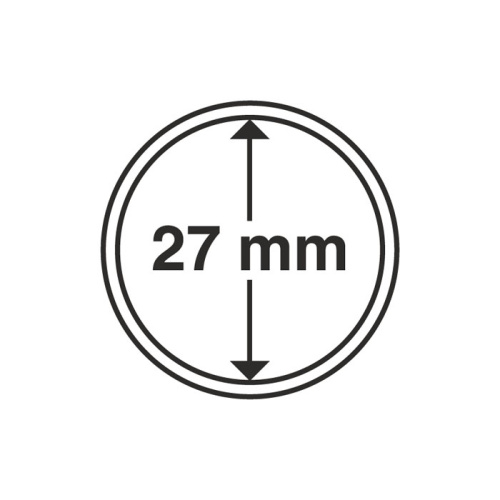 фото Капсула для монеты 27 мм, Leuchtturm