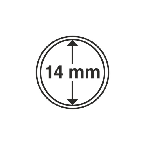 фото Капсула для монеты 14 мм, Leuchtturm