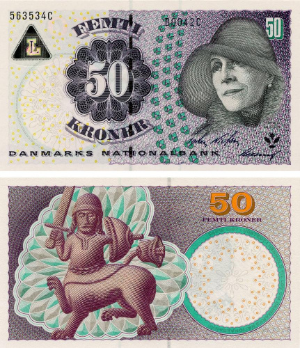 фото Дания 50 крон 2004 UNC (P60a)