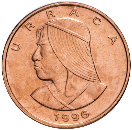 фото Панама 1 сентесимо 1996 UNC (KM#125)