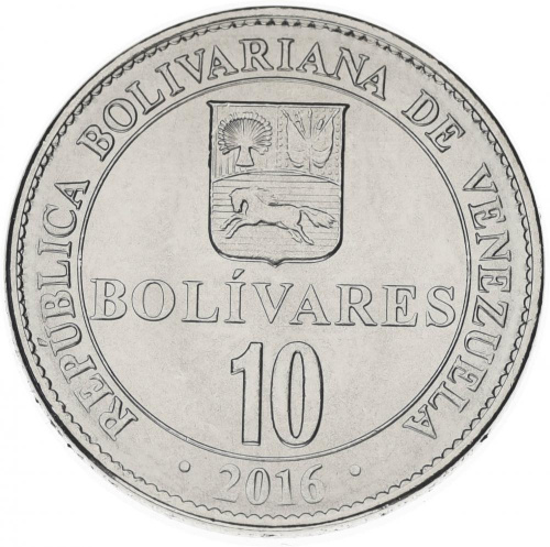 фото Венесуэла 10 боливар 2016 UNC