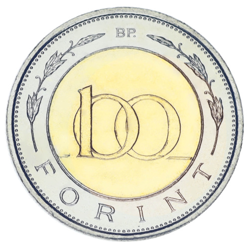 фото Венгрия 100 форинтов 2023 Биметалл UNC