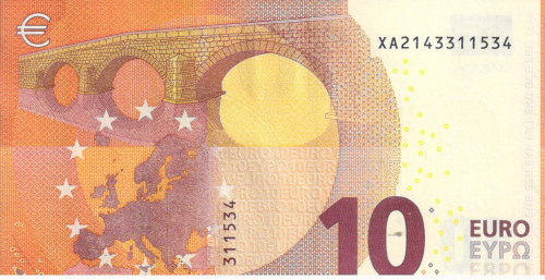 фото Германия 10 евро 2014 XA X002 UNC Драги