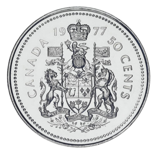 фото Канада 50 центов 1977 AU-UNC