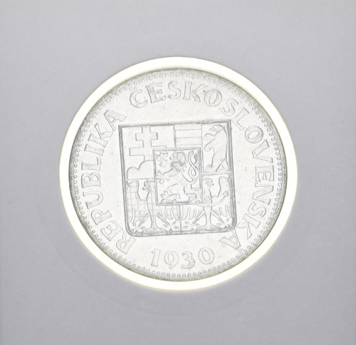 фото Чехословакия 10 крон 1930 Серебро F-VF