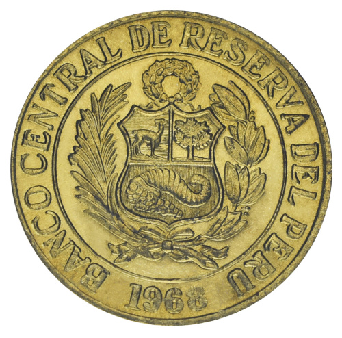 фото Перу 25 сентаво 1968 F-VF