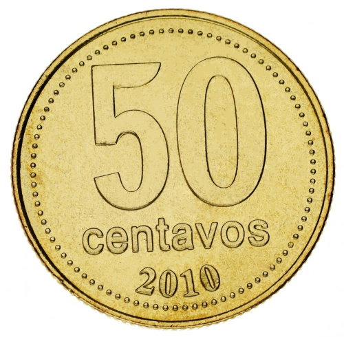 фото Аргентина 50 сентаво 2010 UNC