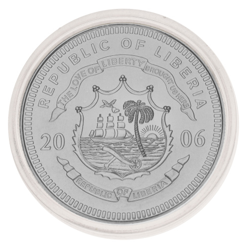 фото Либерия 5 долларов 2006 Серебро UNC Титаник