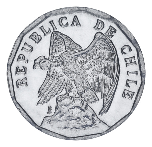 фото Чили 10 сентаво 1979 UNC Птица - Гриф