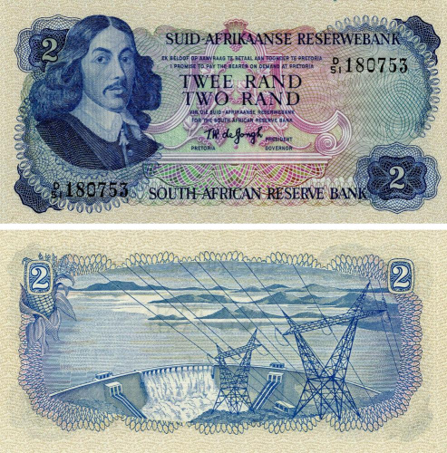 фото ЮАР 2 ранда 1974 UNC (P117a)