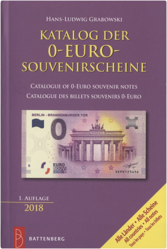 фото Каталог банкнот 0 евро. 2018. Г.Л. Грабовски