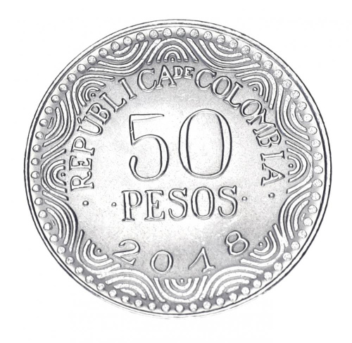 фото Колумбия 50 песо 2018 UNC