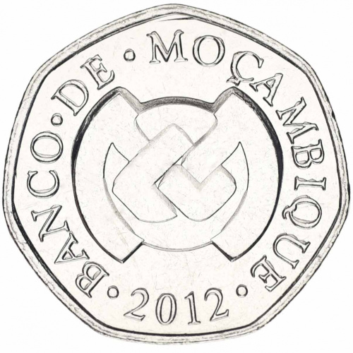 фото Мозамбик 1 метикал 2012 AU-UNC