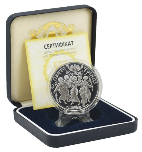 фото Украина 10 гривен 2004 Серебро Proof Праздник Троицы (Ag 925, унция, 31.1 грамм)