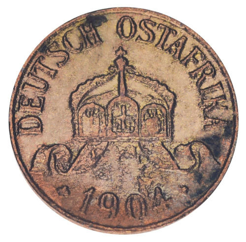 фото Германия 1 геллер 1904 F-VF Восточная Африка