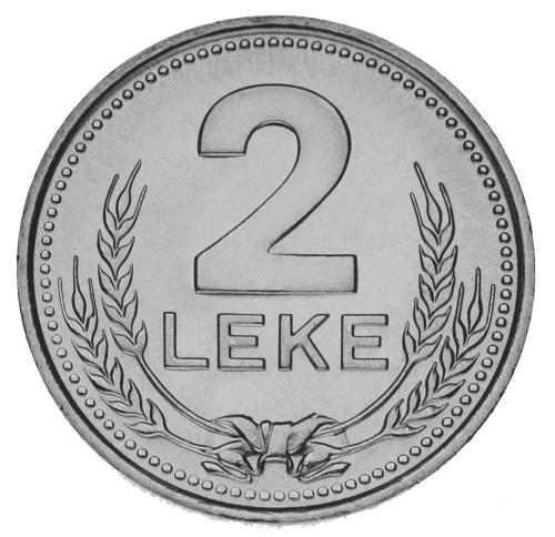 фото Албания 2 лека 1989 UNC