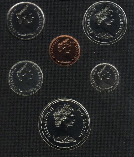 фото Канада набор из 6 монет 1977 UNC