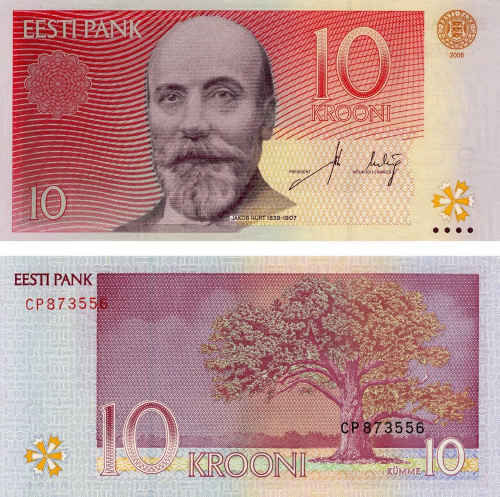 фото Эстония 10 крон 2006 UNC (P86)