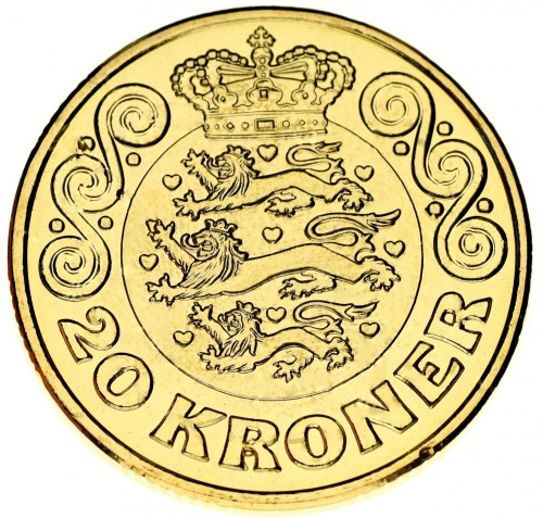 фото Дания 20 крон 2018 UNC