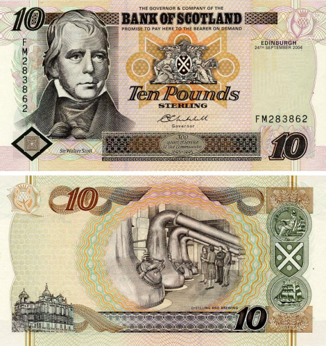фото Шотландия 10 фунтов 2004 AU-UNC (P120e)