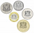 фото Сирия набор из 5 монет 1993-2003 UNC 1 лира, 2, 5, 10, 25 фунтов