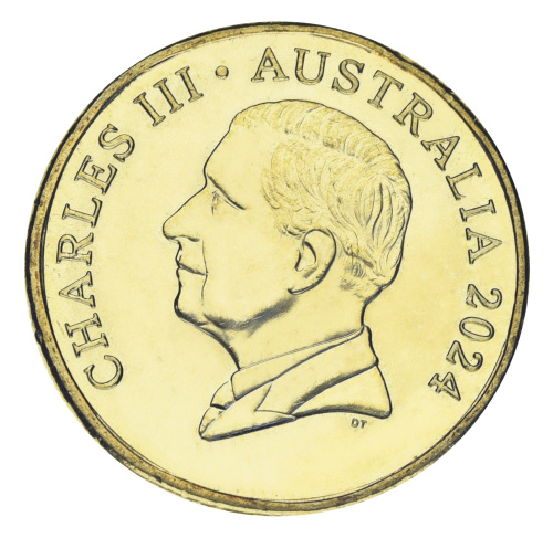 фото Австралия 1 доллар 2024 UNC Charles III