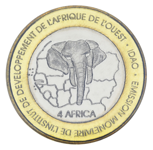 фото Буркина-Фасо 6000 франков 2003 Биметалл AU-UNC