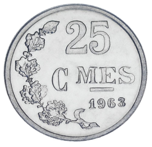 фото Люксембург 25 сантим 1963 UNC