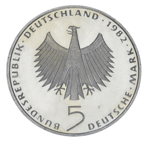 фото Германия 5 марок 1982 VF-AU 10 лет Конференции ООН по охране окружающей среды