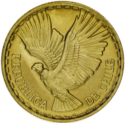 фото Чили 5 сентесимо 1970 AU-UNC Кондор
