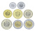 фото Перу набор из 8 монет 2010-2022 UNC 1, 5, 10, 20, 50 сентим, 1, 2, 5 солей