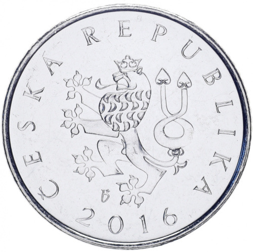 фото Чехия 1 крона 2016 UNC