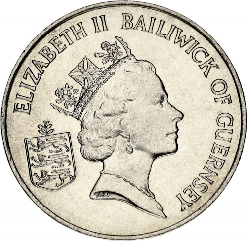 фото Гернси 10 пенсов 1985 AU-UNC