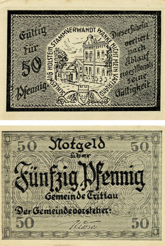 фото Германия Нотгельд 50 пфеннигов  F-VF Шлезвиг-Гольштейн