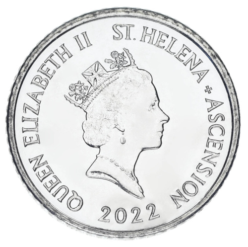 фото Остров Святой Елены 5 пенсов 2022 UNC