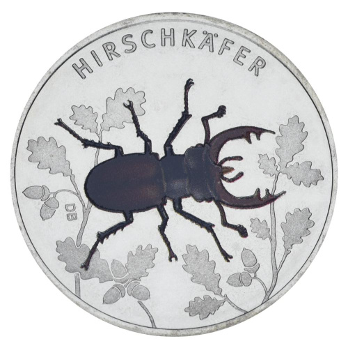 фото Германия 5 евро 2024 UNC Насекомое - Жук Олень
