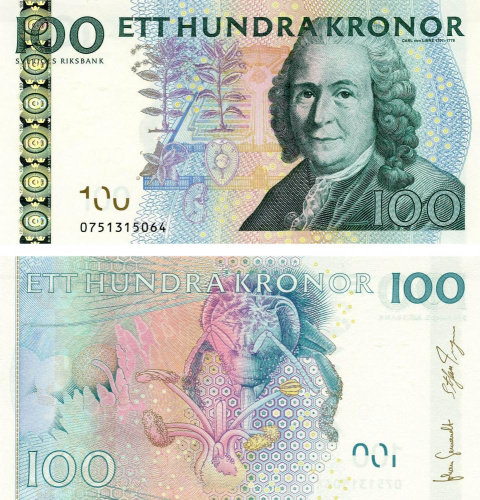 фото Швеция 100 крон 2000 UNC (P57)