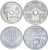 изображение Греция набор из 4 монет 1971-1973 XF фото Греция набор из 4 монет 1971-1973 XF