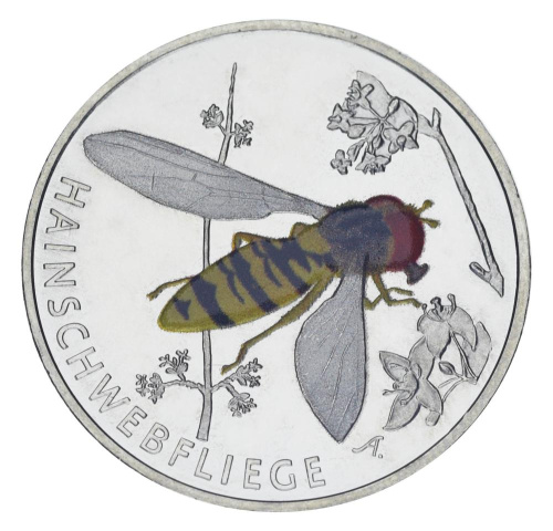 фото Германия 5 евро 2024 UNC Насекомое - Парящая муха