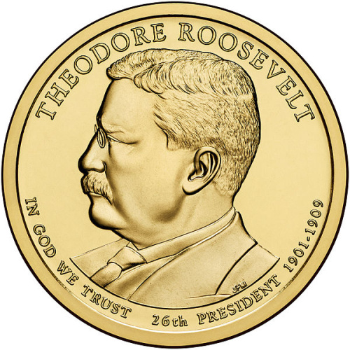 фото США 1 доллар 2013 P «26-й Президент Теодор Рузвельт» UNC (KM#548)