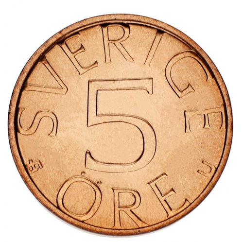 фото Швеция 5 эре 1978 AU-UNC