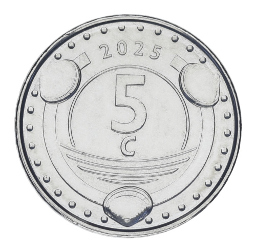 фото Кюрасао 5 центов 2025 UNC Флора - Цветок