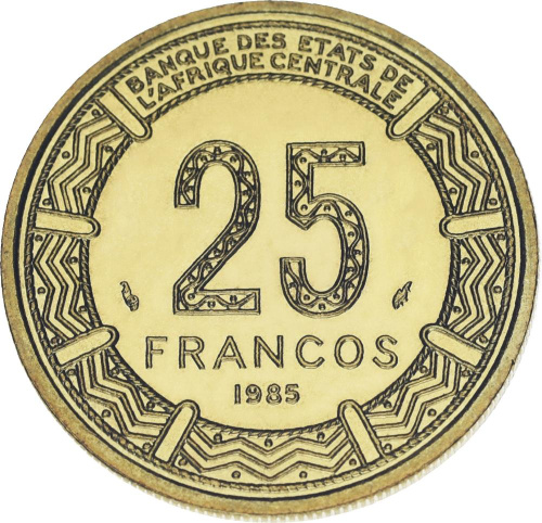 фото Экваториальная Гвинея 25 франков 1985 UNC