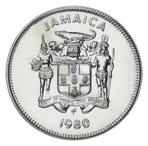 фото Ямайка 5 центов 1980 UNC Крокодил