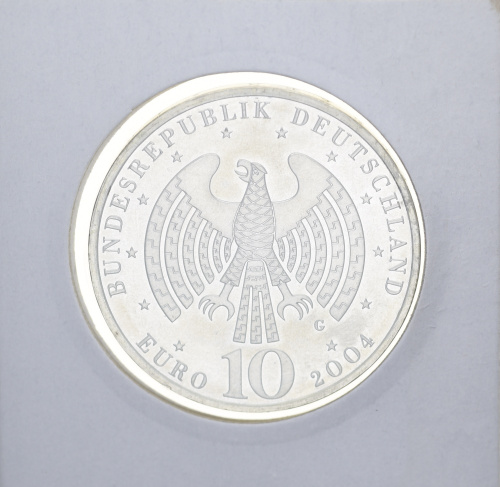 фото Германия 10 евро 2004 Серебро UNC Расширение Евросоюза (Ag 925, 18 грамм)