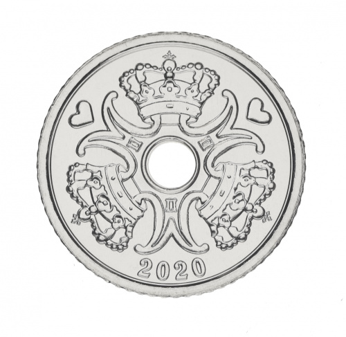 фото Дания 1 крона 2020 UNC