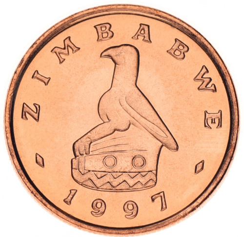 фото Зимбабве 1 цент 1997 AU-UNC