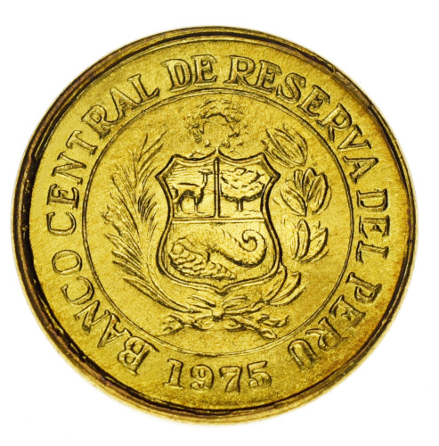 фото Перу набор из 8 монет 1975-1981 F-VF 10, 20 сентаво, 0,5, 1, 1, 5, 5, 10 солей