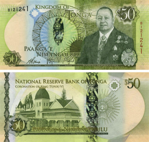 фото Тонга 50 паанга 2015 UNC (P49)