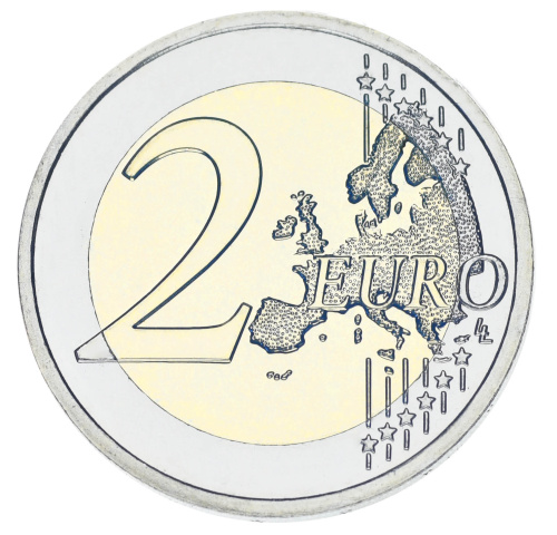 фото Германия 2 евро 2026 Биметалл UNC G Конрад Аденауэр